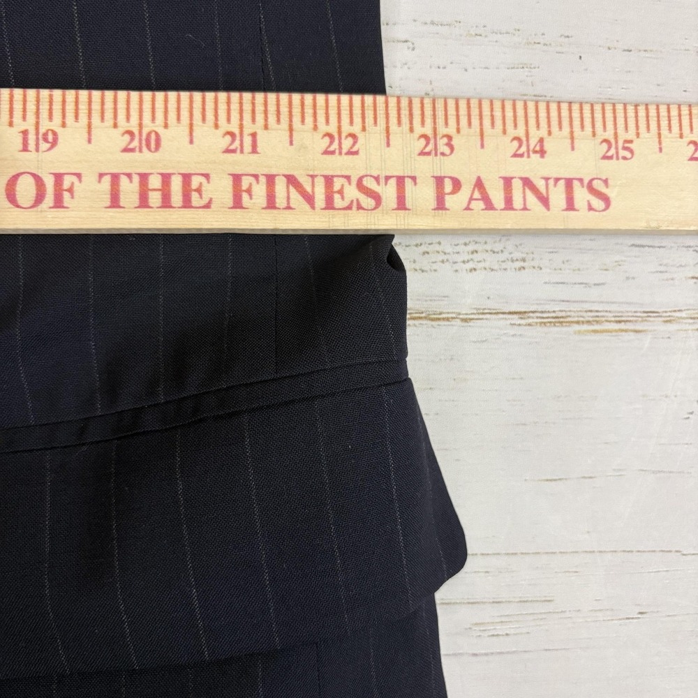 Paul Stuart Suit Mens Navy Pinstripe Wool 2 Pc Tailored In USA Lined Classic - Picture 11 of 16